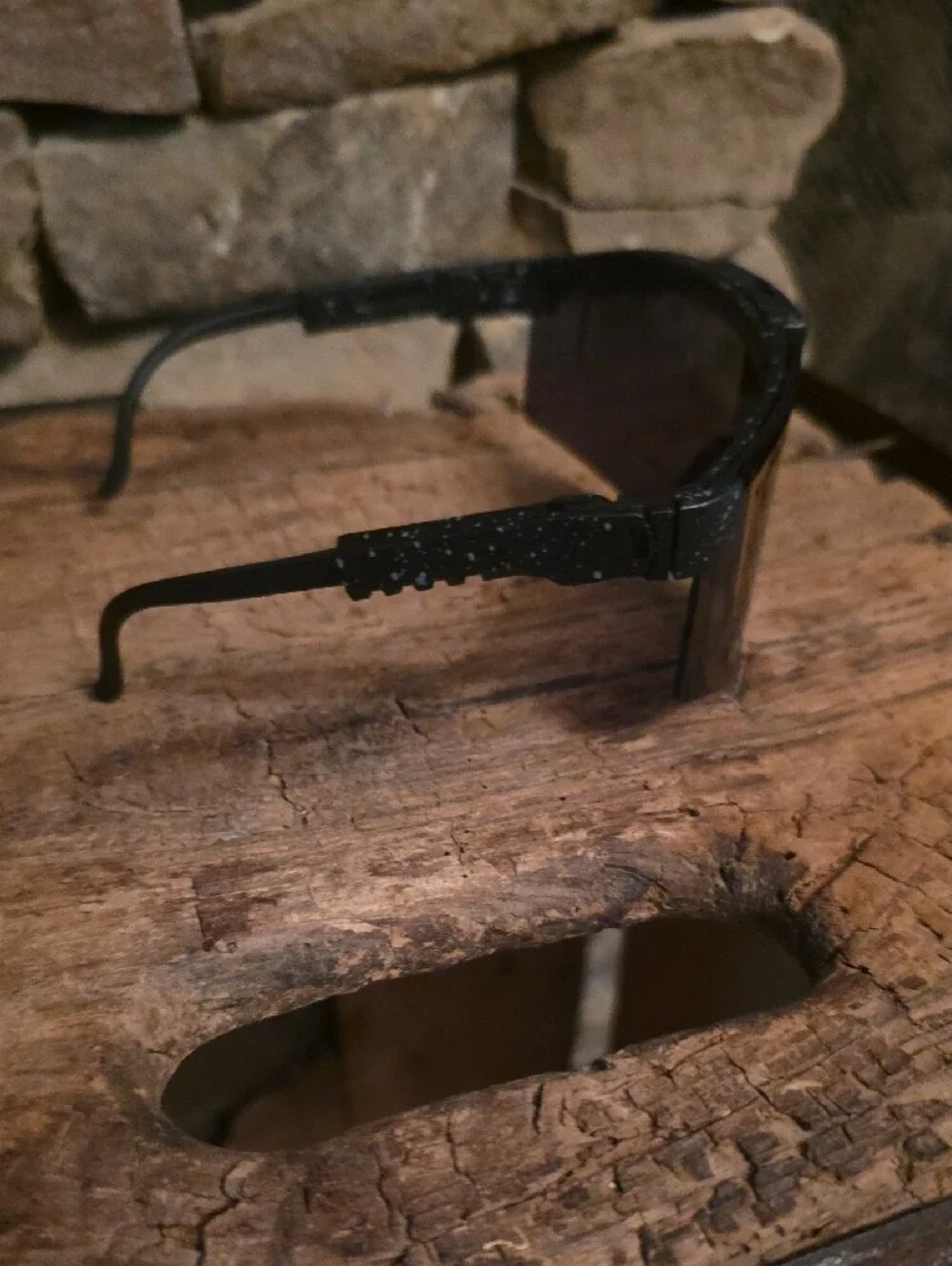 Pit Viper Black Dark Smoke Visor Sunglasses